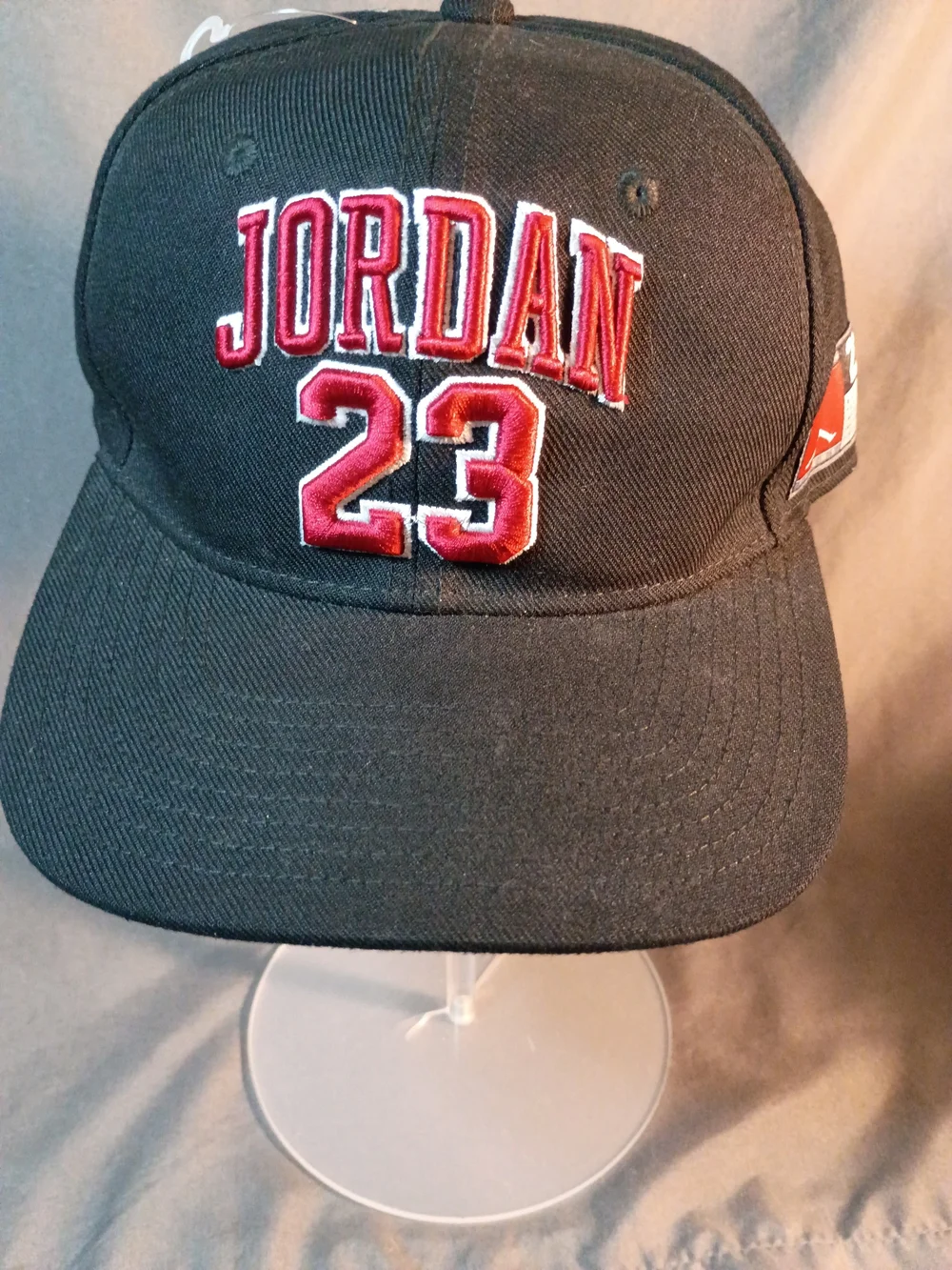 Jordan Kids' Black Baseball Cap with Red '23' Embroidery